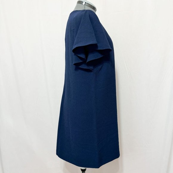 Chelsea28 NWOT Sz XL Navy One Shoulder A-Lined Lined Dress - Picture 9 of 13